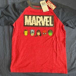 Marvel flip sequin T shirt
